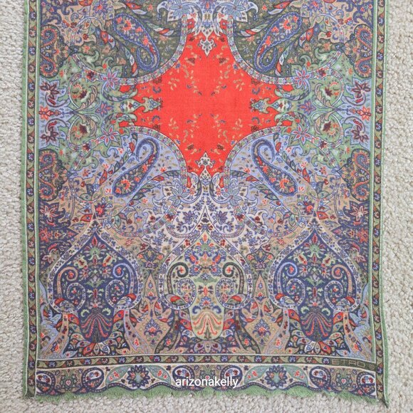 Etro Scarf Wool Silk - Picture 8 of 12